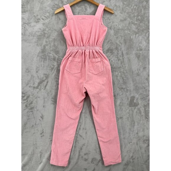 nooworks Pink Corduroy Overalls Made in USA Cotton Stretch Jumpsuit - Picture 7 of 15
